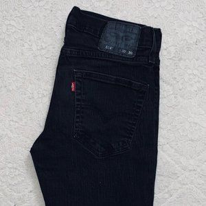 NEW Levi’s 514 Black Slim Straight Mens Jeans Size 30 x 30